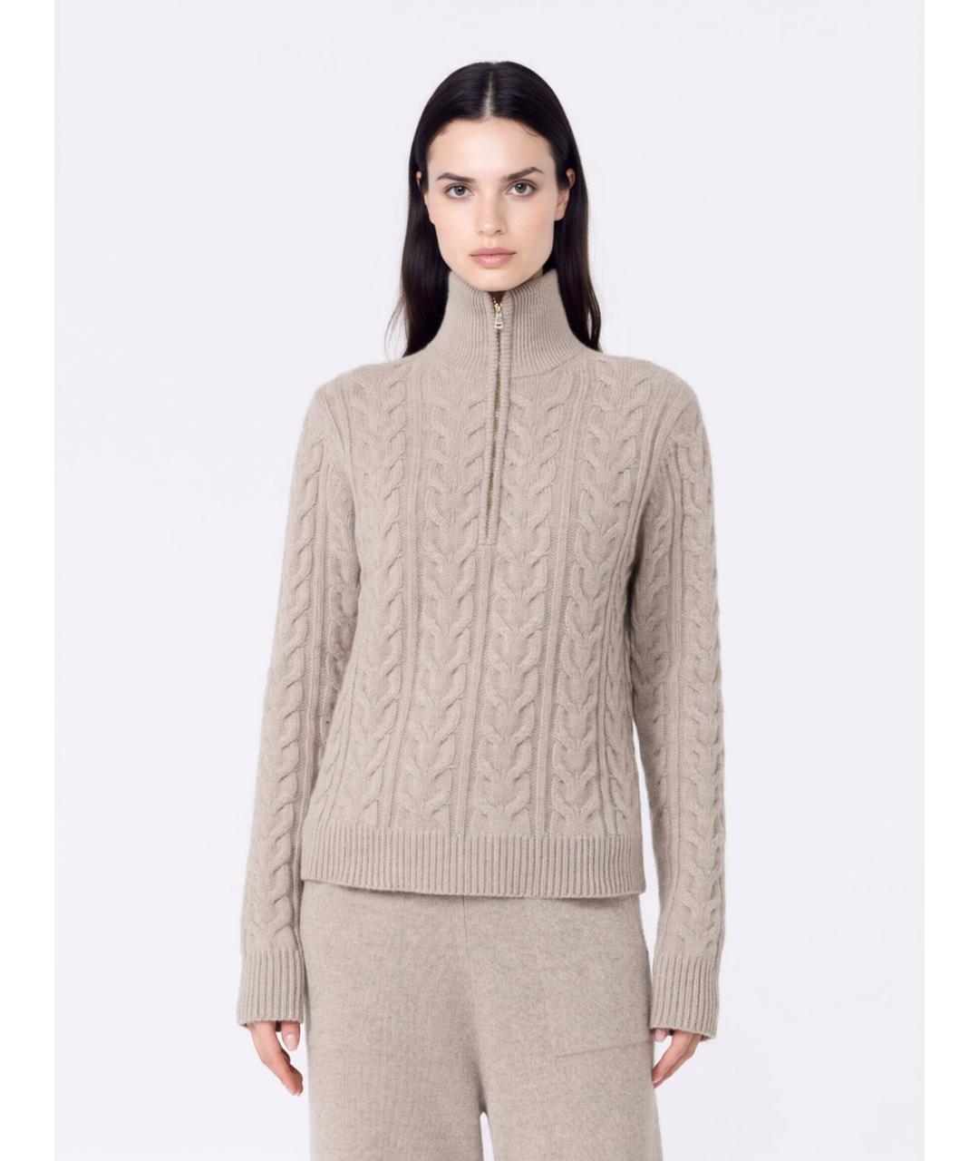 MAX MARA Бежевый кашемировый джемпер / свитер, фото 3