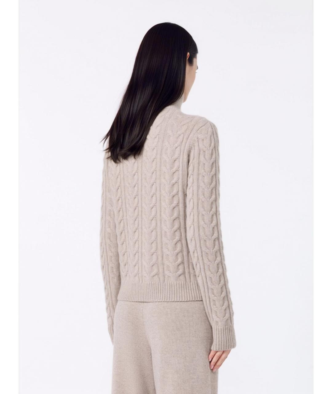 MAX MARA Бежевый кашемировый джемпер / свитер, фото 4