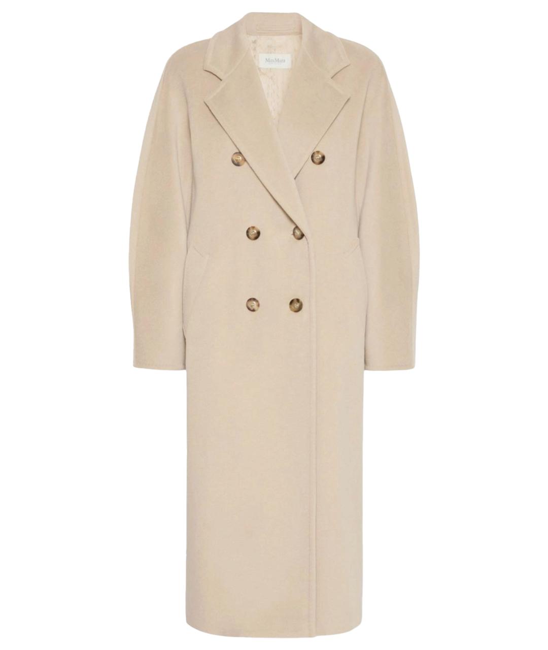 MAX MARA Бежевое шерстяное пальто, фото 1