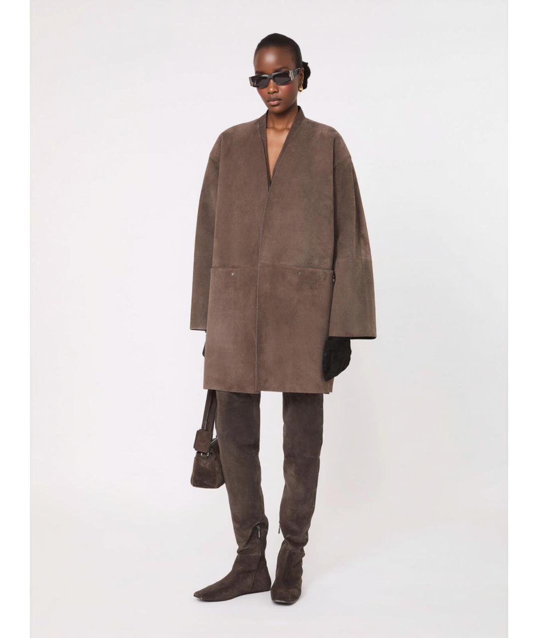 MAX MARA Коричневая шерстяная жилетка, фото 2