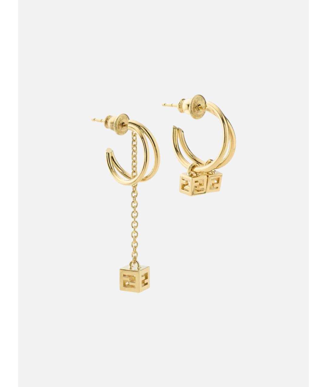 FENDI Золотые серьги, фото 3