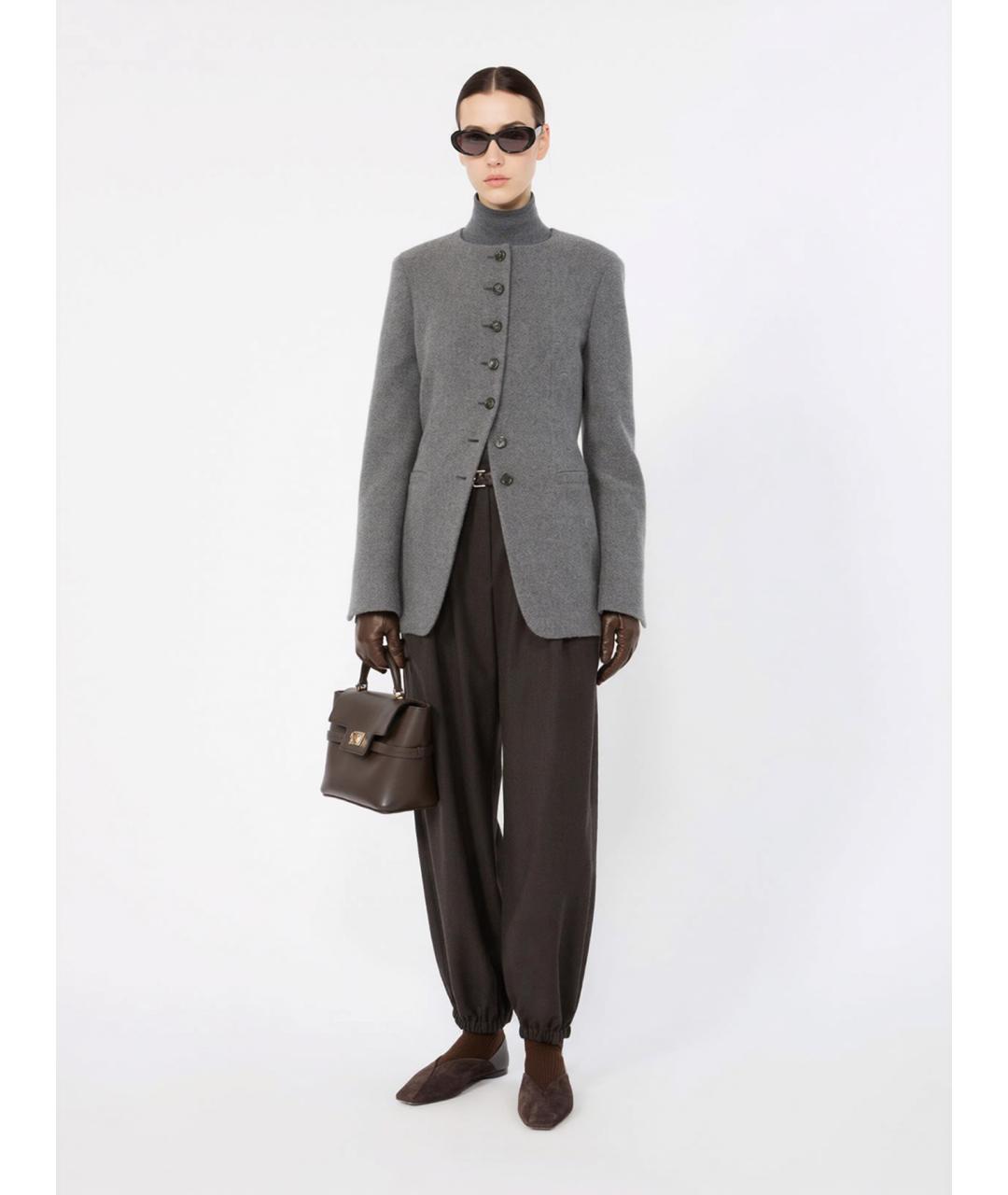 MAX MARA Серая кашемировая водолазка, фото 2