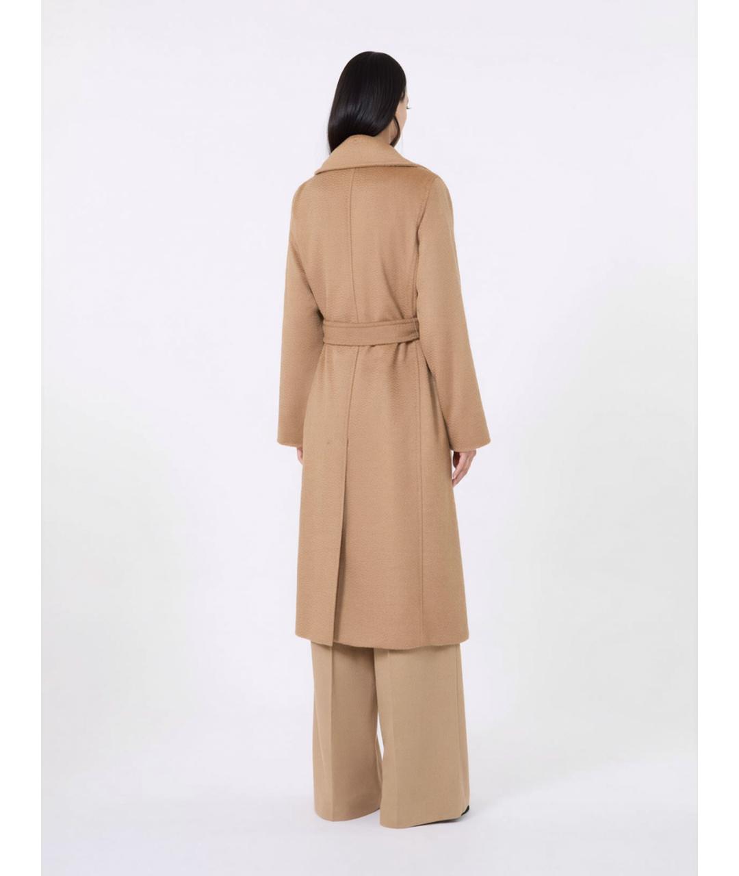 MAX MARA Бежевое шерстяное пальто, фото 3