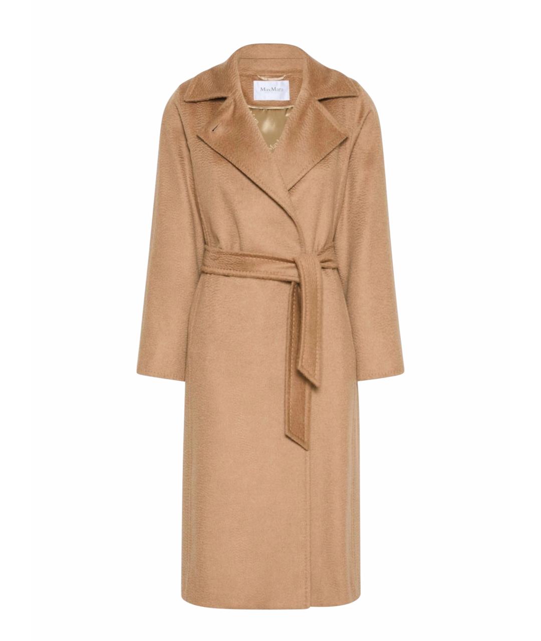MAX MARA Бежевое шерстяное пальто, фото 1