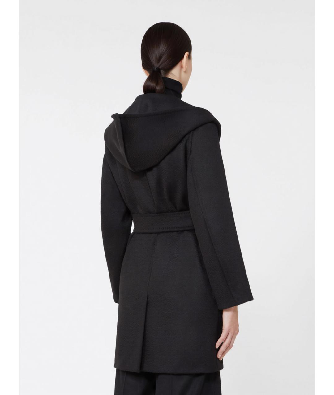 MAX MARA Черное шерстяное пальто, фото 4