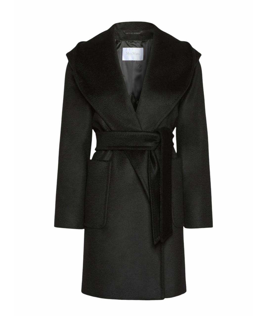 MAX MARA Черное шерстяное пальто, фото 1