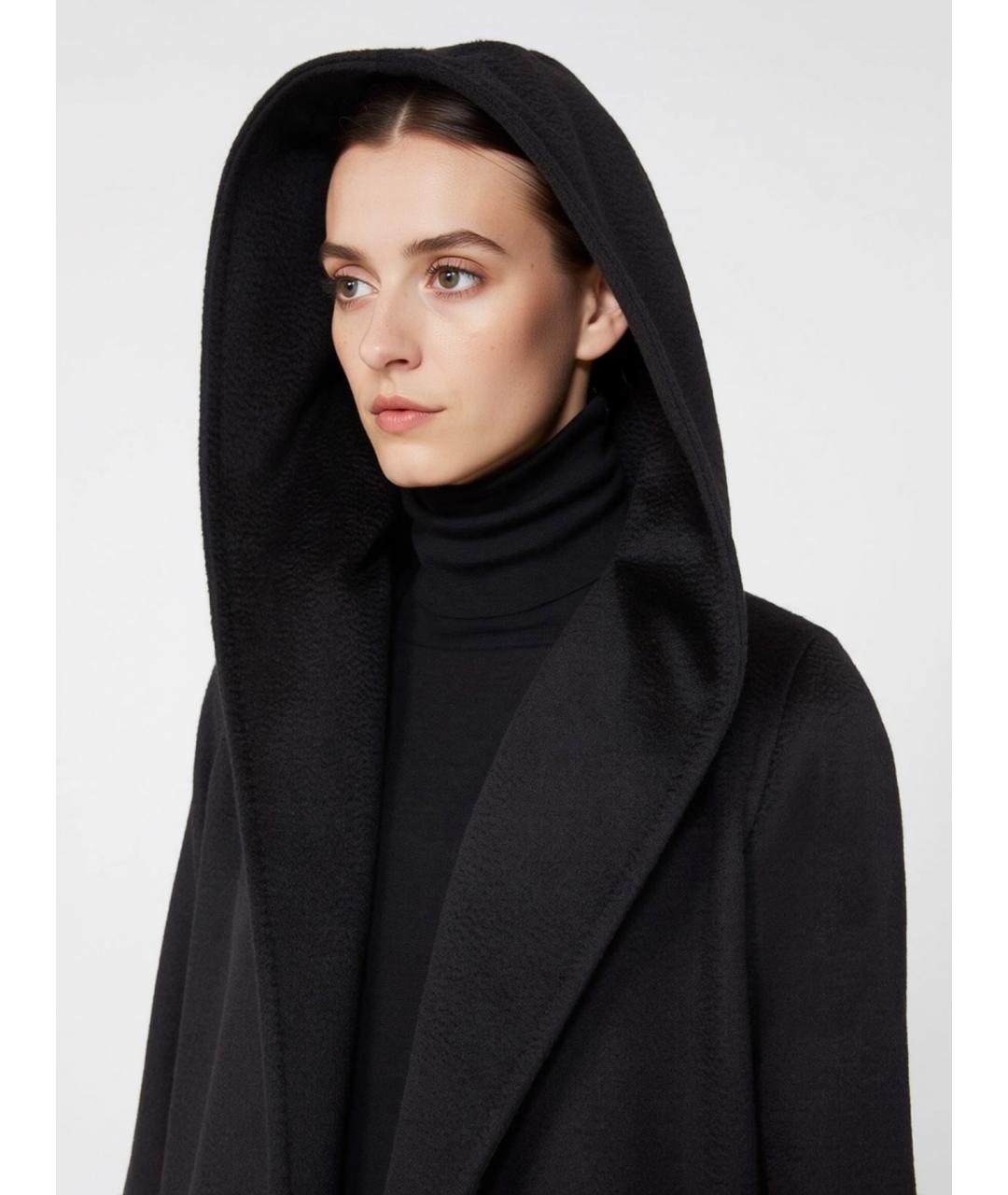 MAX MARA Черное шерстяное пальто, фото 5