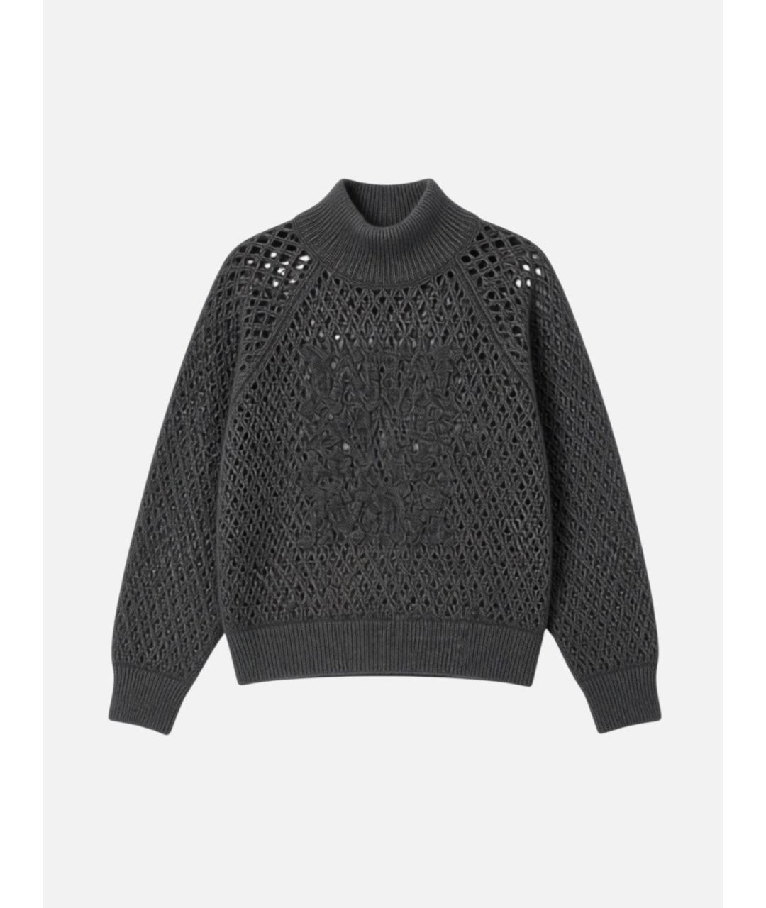 MAX MARA Серый кашемировый джемпер / свитер, фото 3