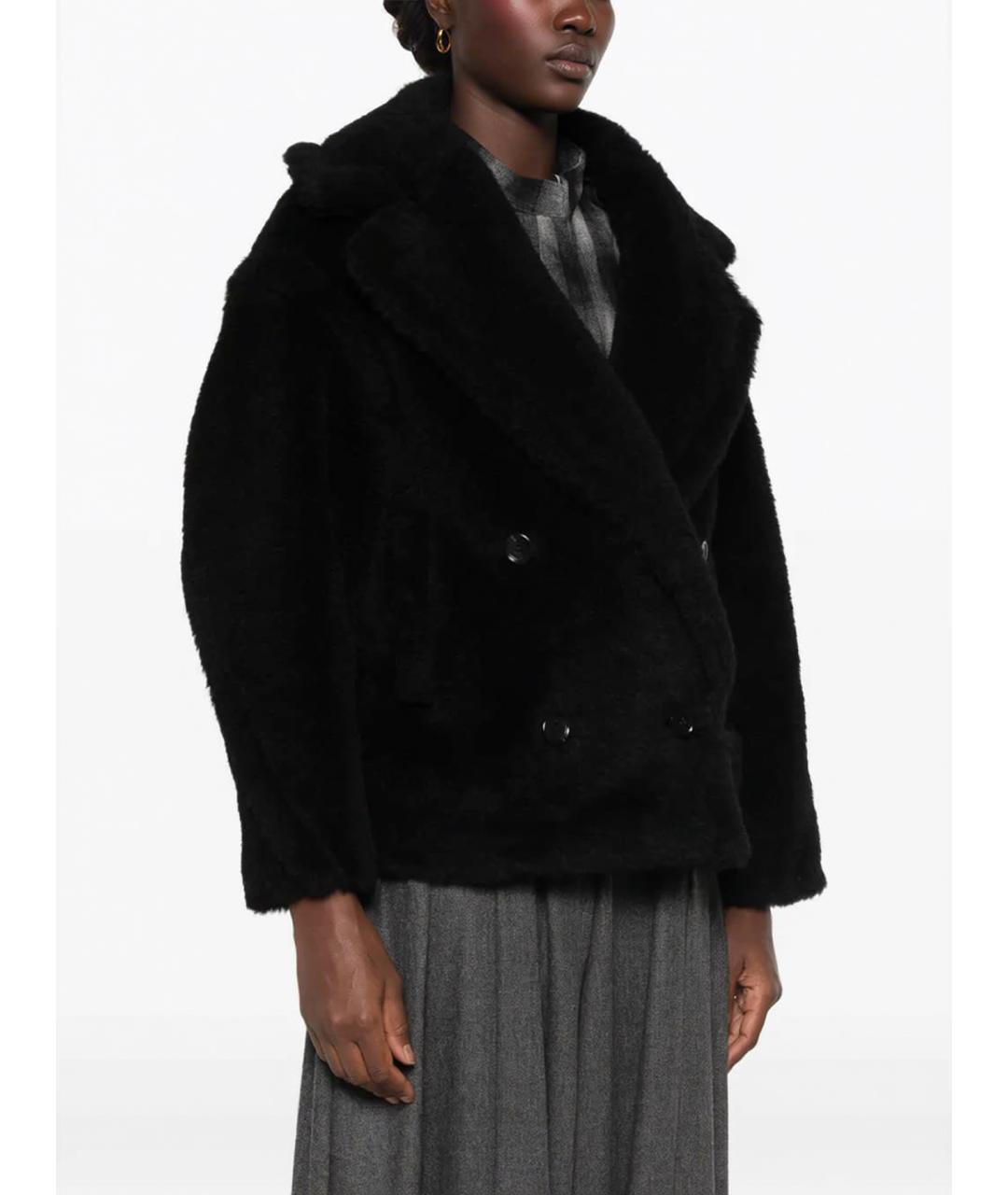 MAX MARA Черное шерстяное пальто, фото 3