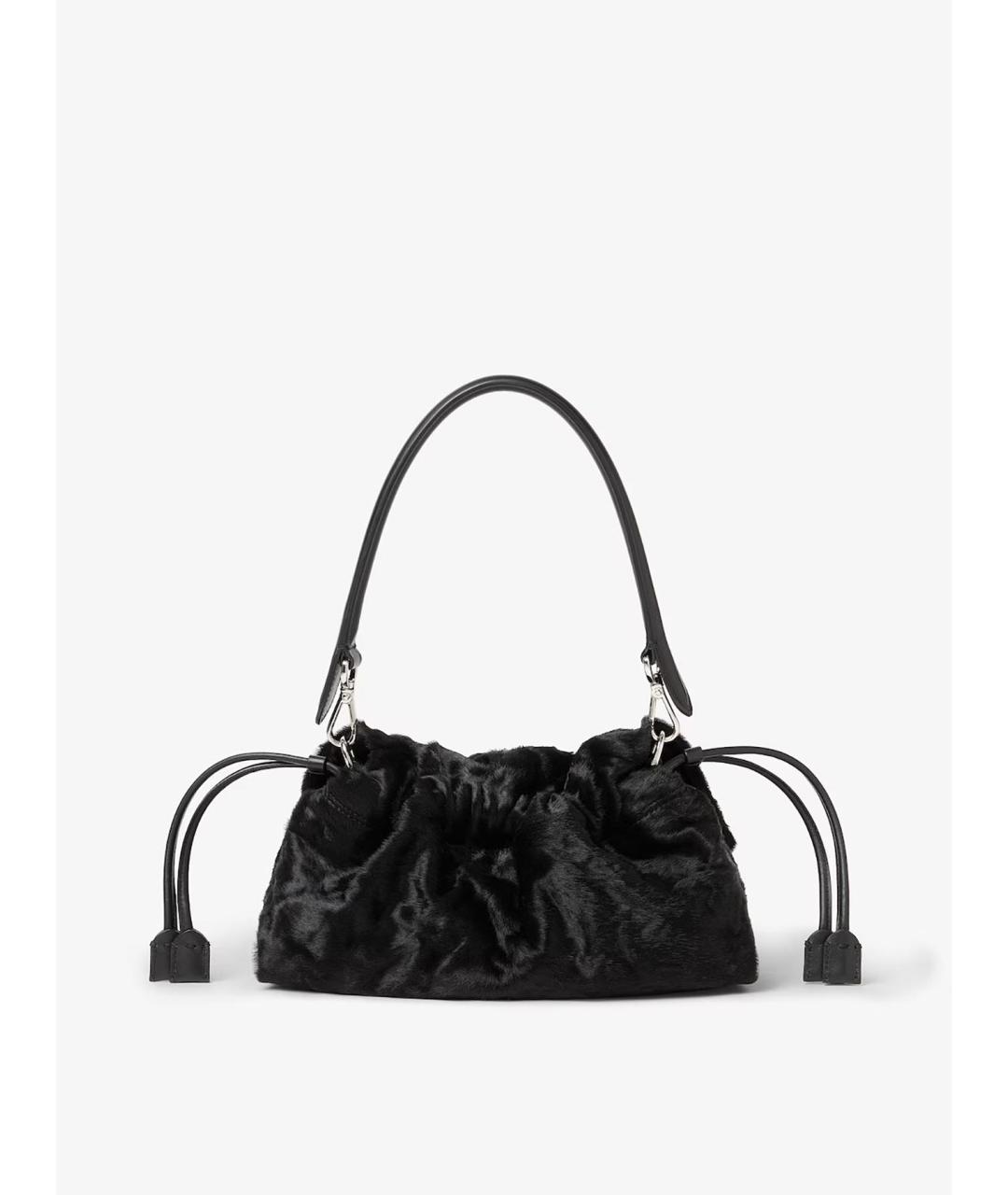 FENDI Черная кожаная сумка через плечо, фото 4