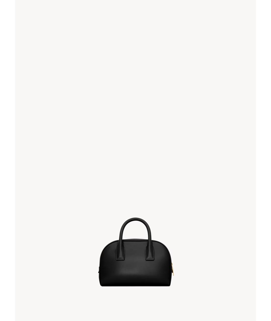 SAINT LAURENT Черная кожаная сумка тоут, фото 4