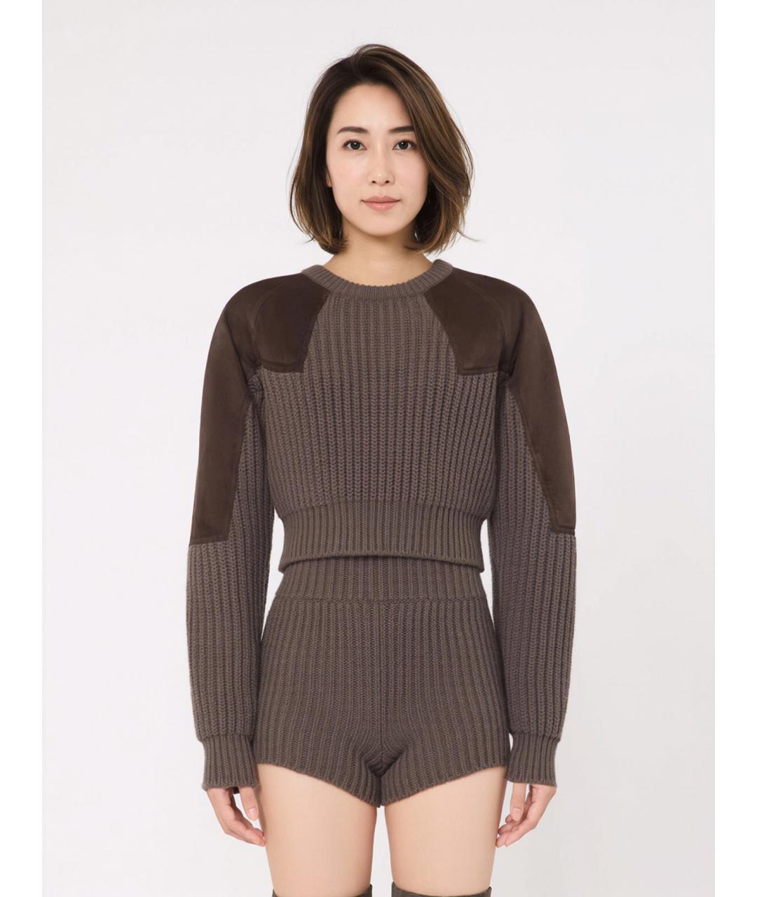 MAX MARA Коричневый шерстяной джемпер / свитер, фото 3