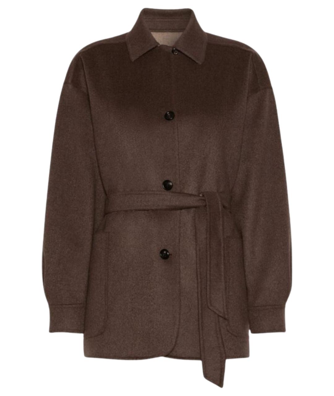 MAX MARA Коричневая кашемировая куртка, фото 1
