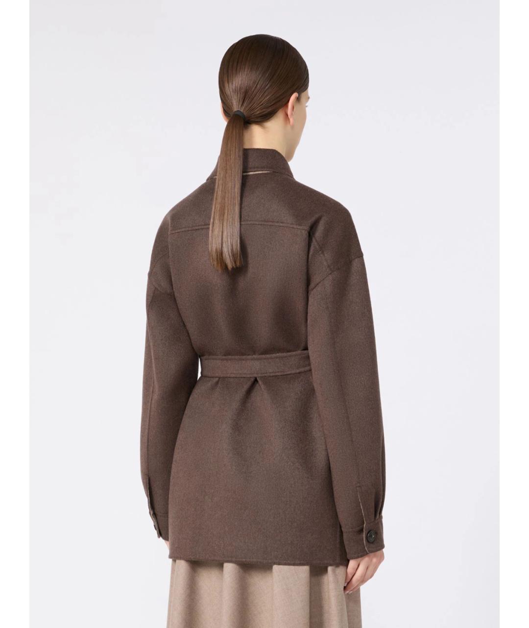 MAX MARA Коричневая кашемировая куртка, фото 5