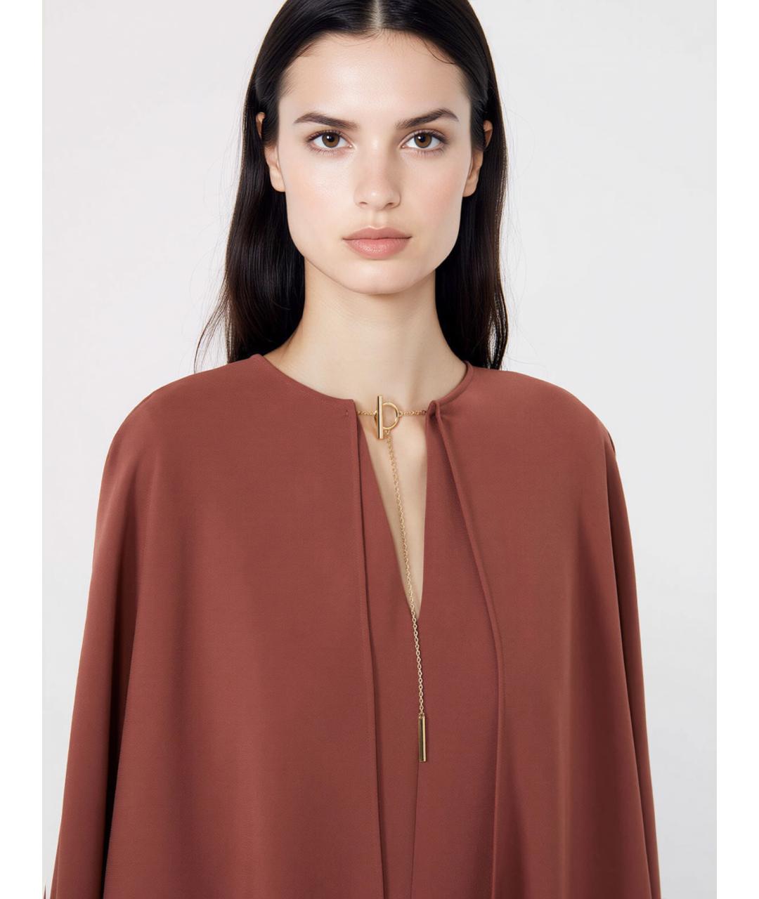MAX MARA Розовое ацетатное коктейльное платье, фото 4