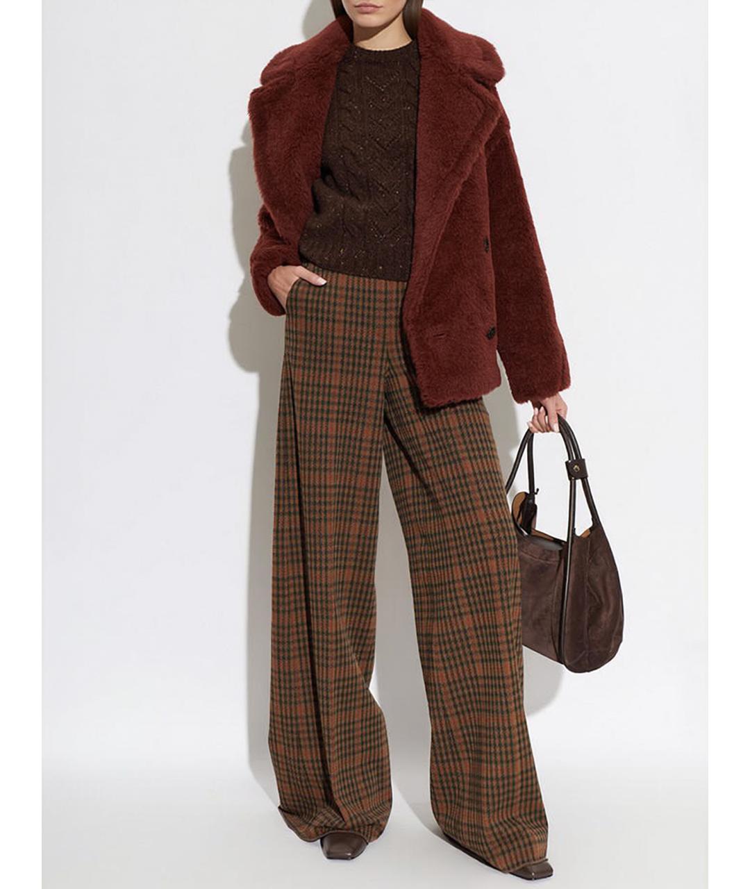 MAX MARA Коричневый шерстяной джемпер / свитер, фото 2