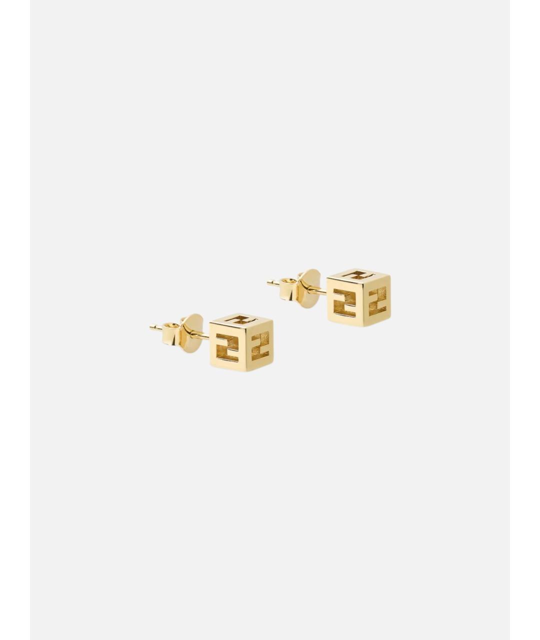 FENDI Золотые серьги, фото 3