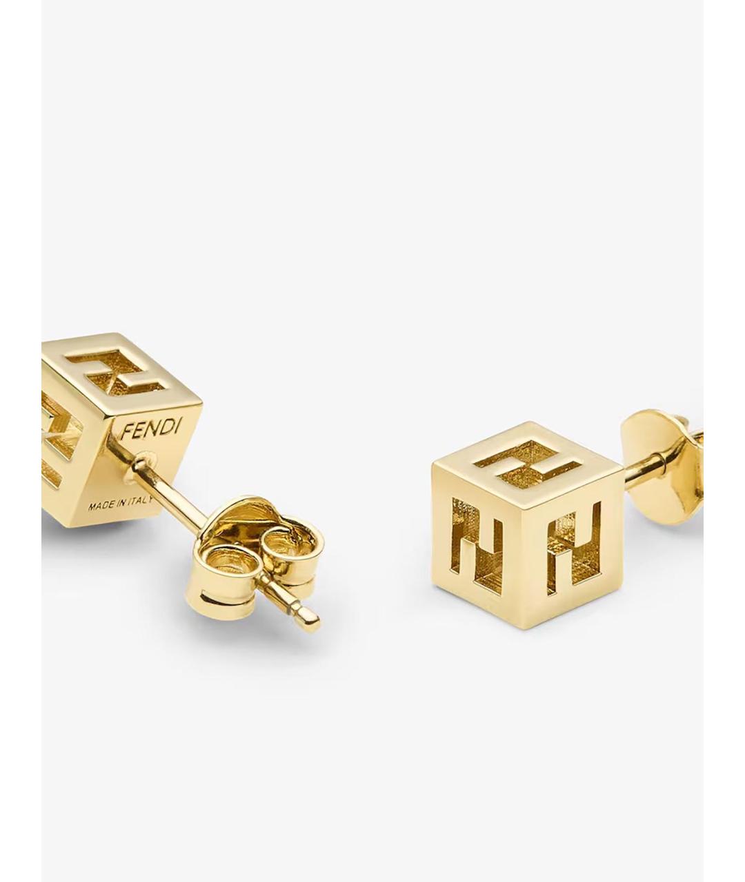 FENDI Золотые серьги, фото 2