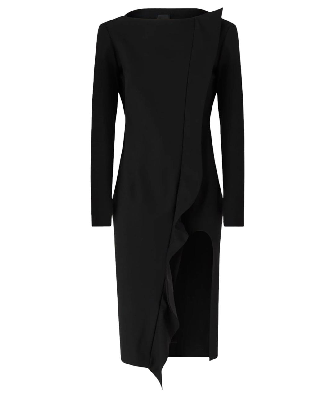 PINKO Черное полиэстеровое коктейльное платье, фото 1
