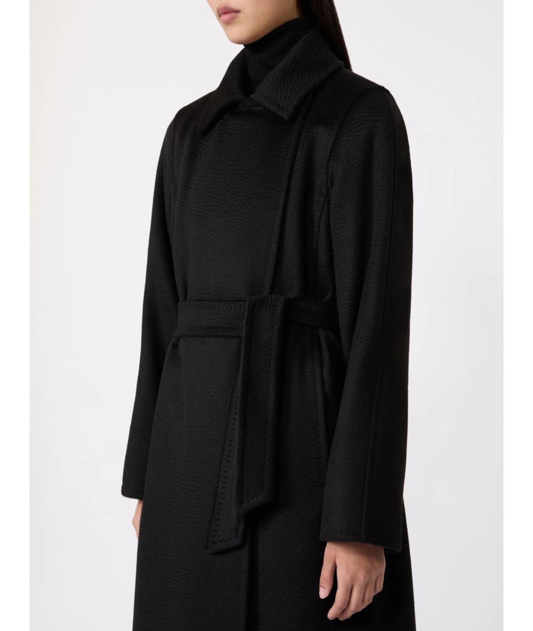 MAX MARA Черное шерстяное пальто, фото 5