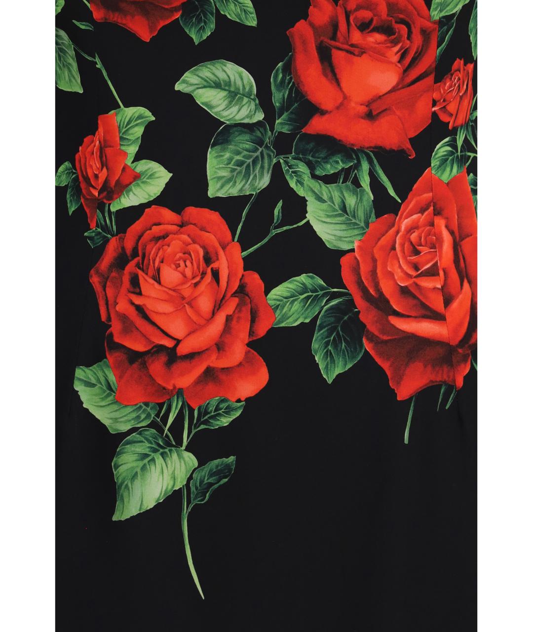 DOLCE&GABBANA Черное шелковое коктейльное платье, фото 3