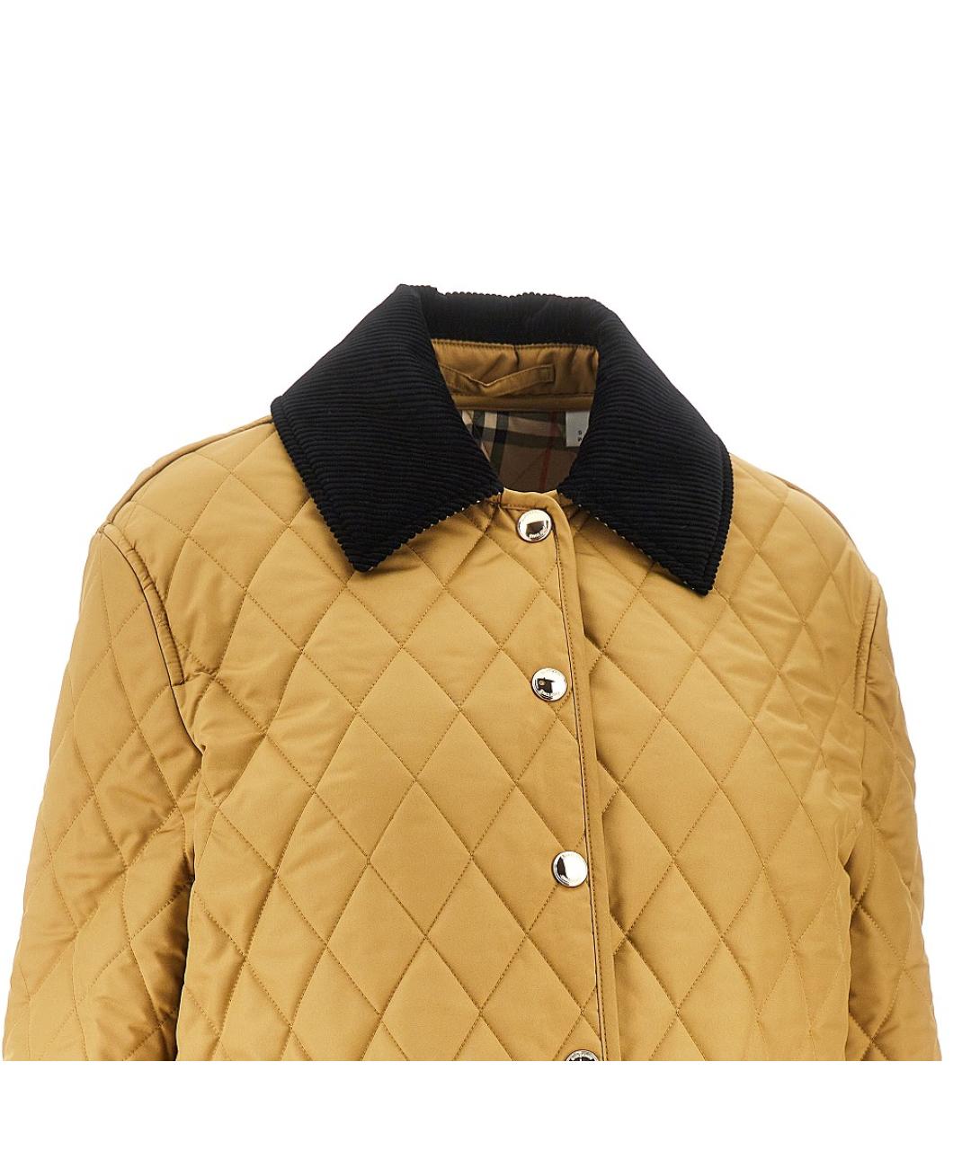 BURBERRY Коричневая полиэстеровая куртка, фото 2