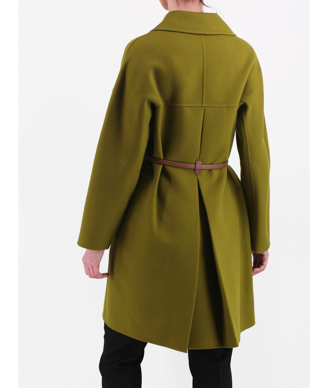 VALENTINO Зеленые шерстяное пальто, фото 3