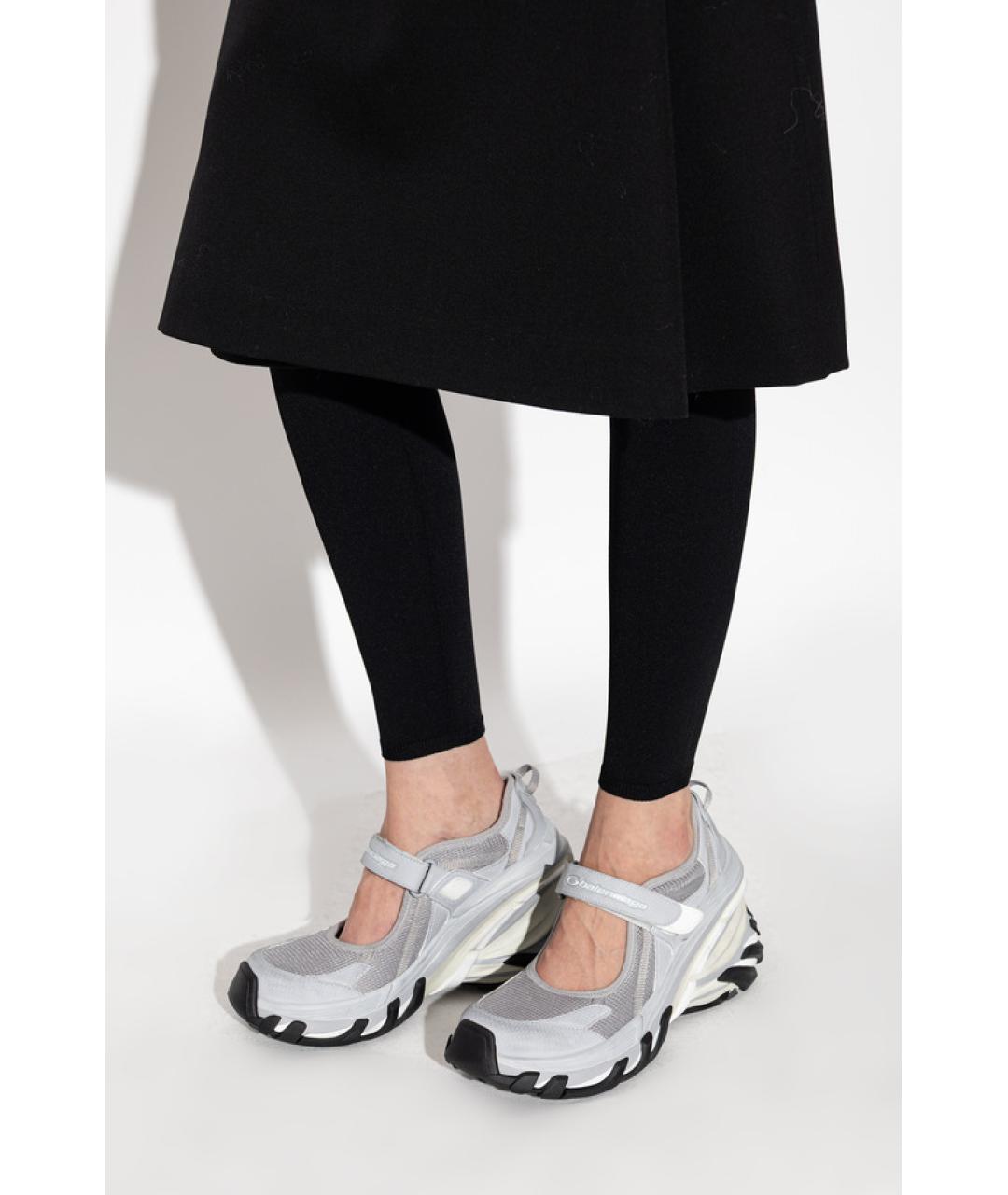 BALENCIAGA Серые текстильные кроссовки, фото 3