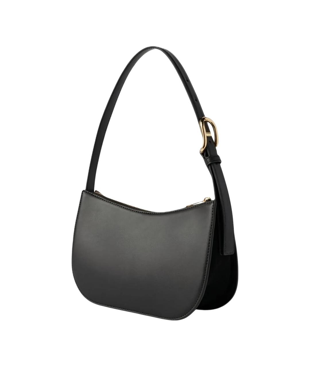 FURLA Черная кожаная сумка через плечо, фото 3