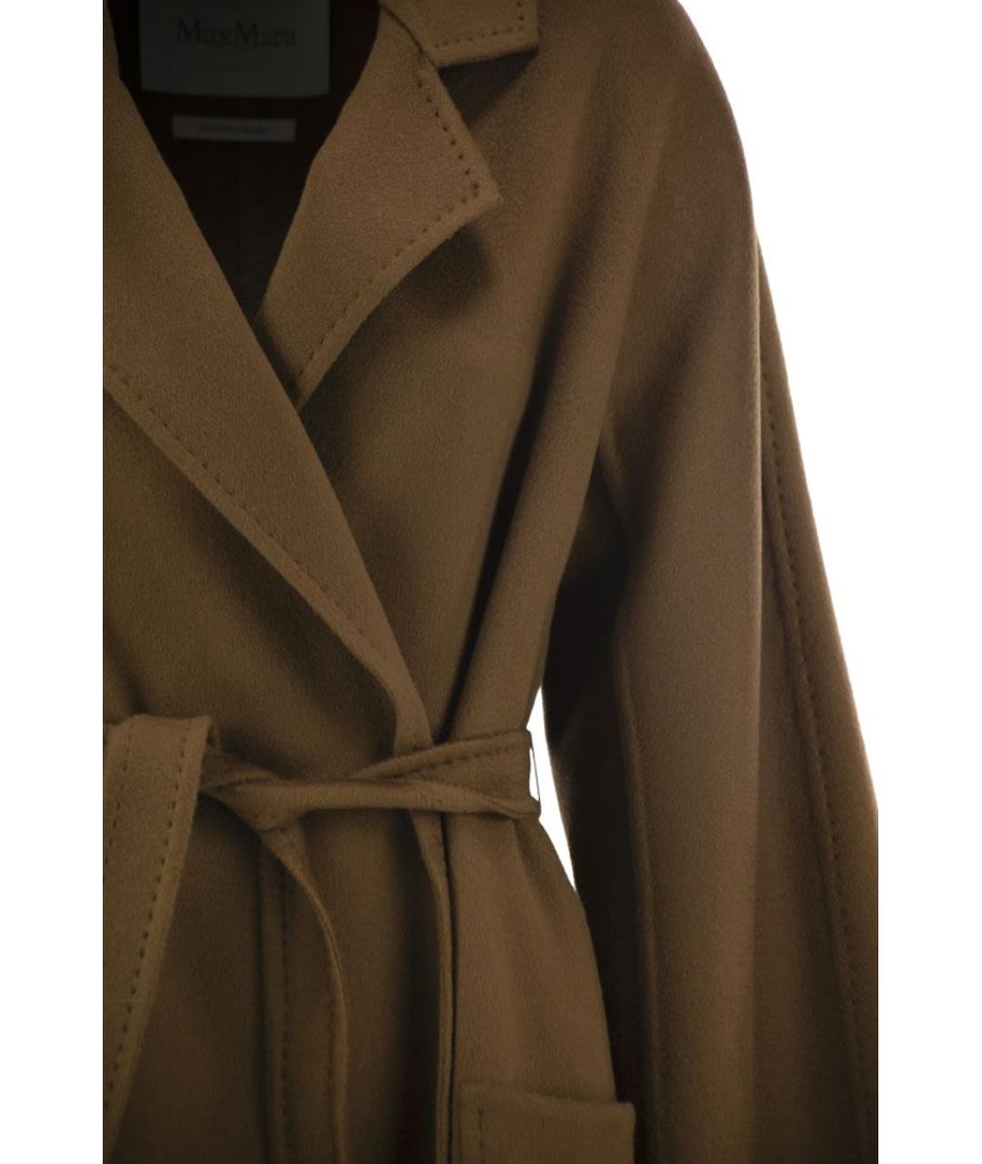MAX MARA Коричневое кашемировое пальто, фото 4