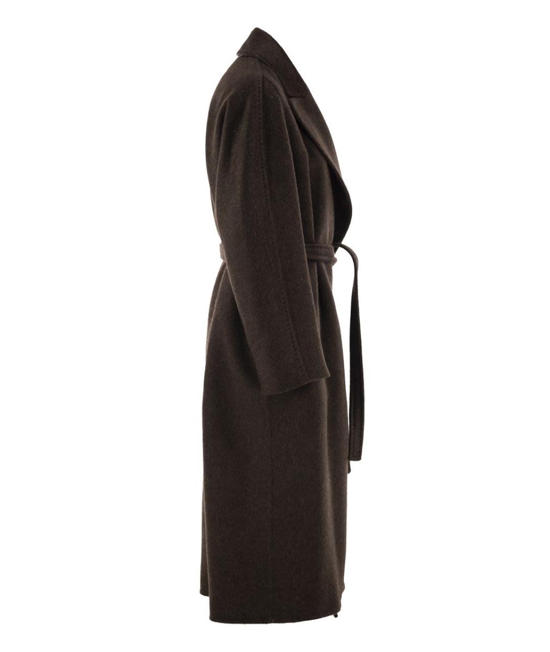 MAX MARA Коричневое шерстяное пальто, фото 3