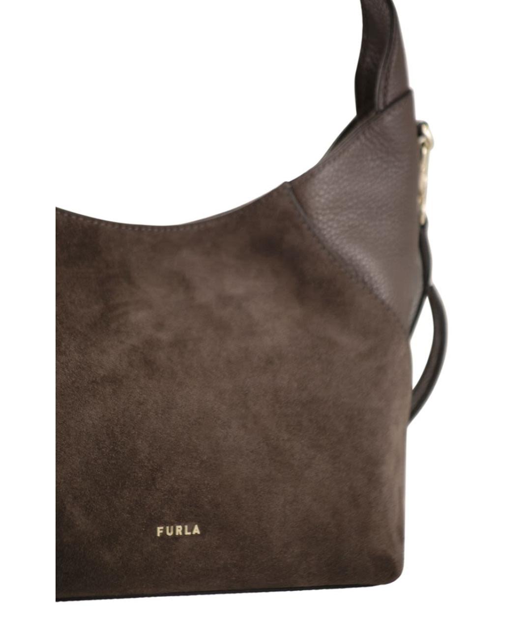 FURLA Коричневая сумка через плечо, фото 5