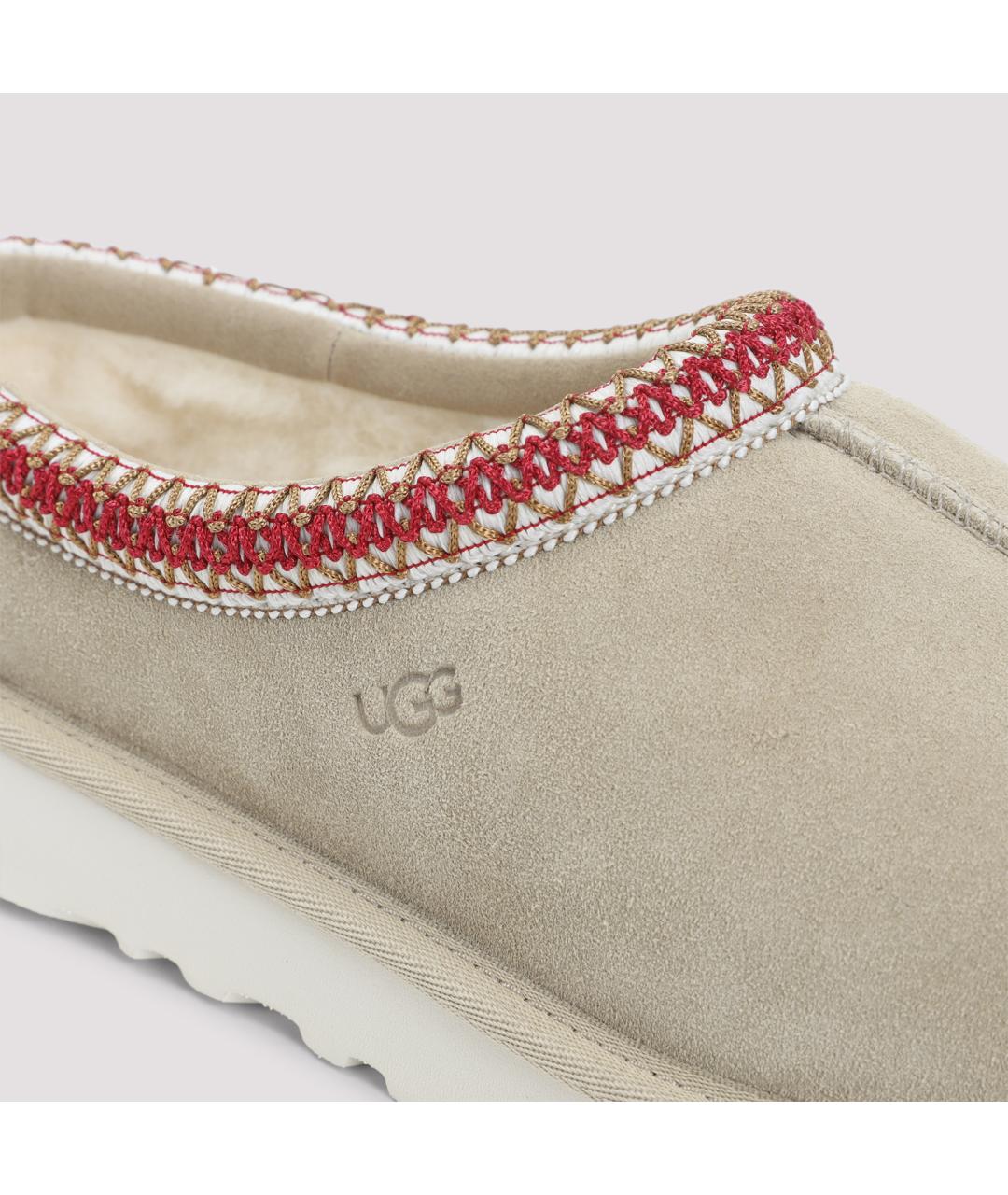 UGG Бежевые замшевые сабо, фото 5
