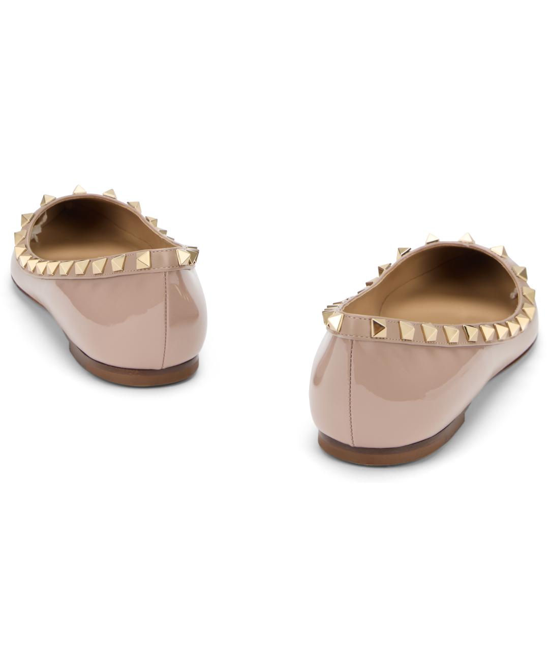 VALENTINO Розовые балетки из лакированной кожи, фото 3