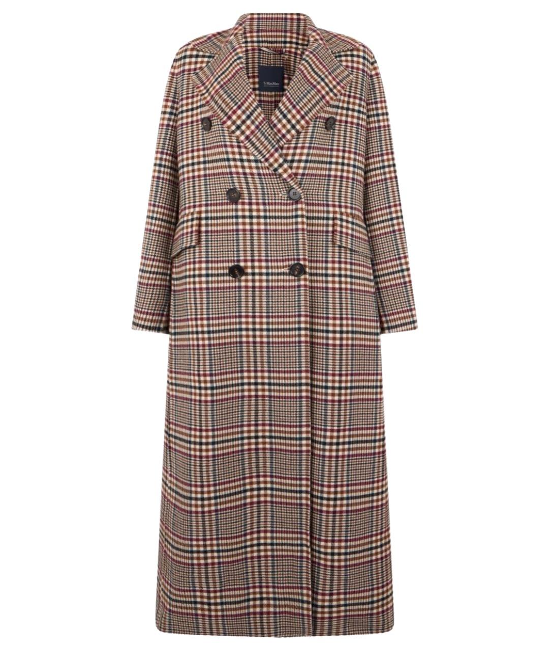 'S MAX MARA Мульти шерстяное пальто, фото 1