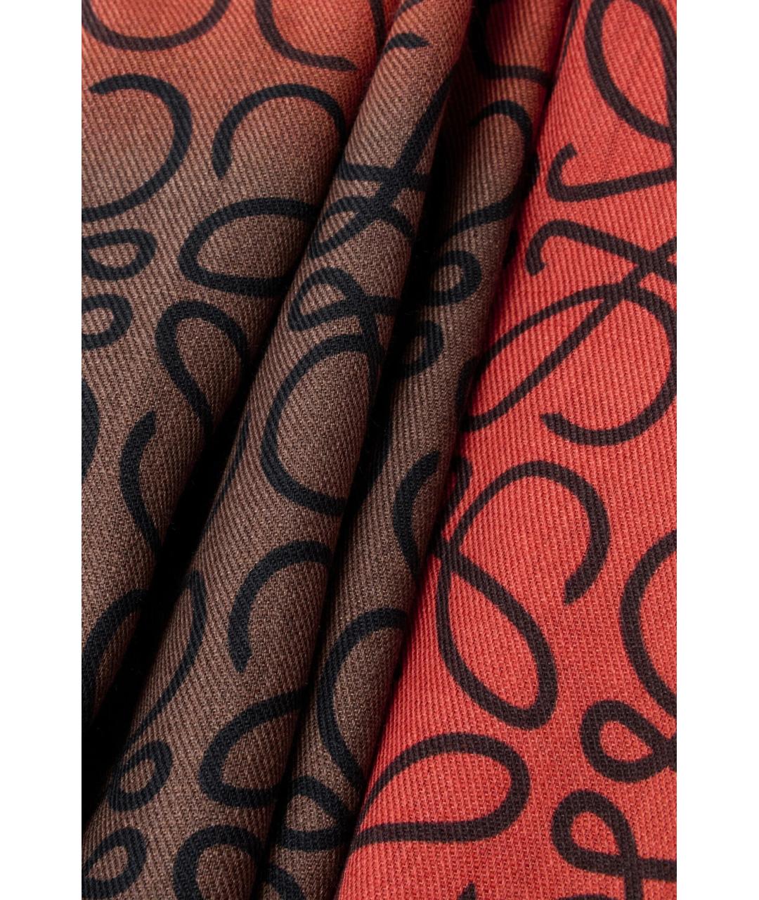 LOEWE Мульти шерстяной шарф, фото 4