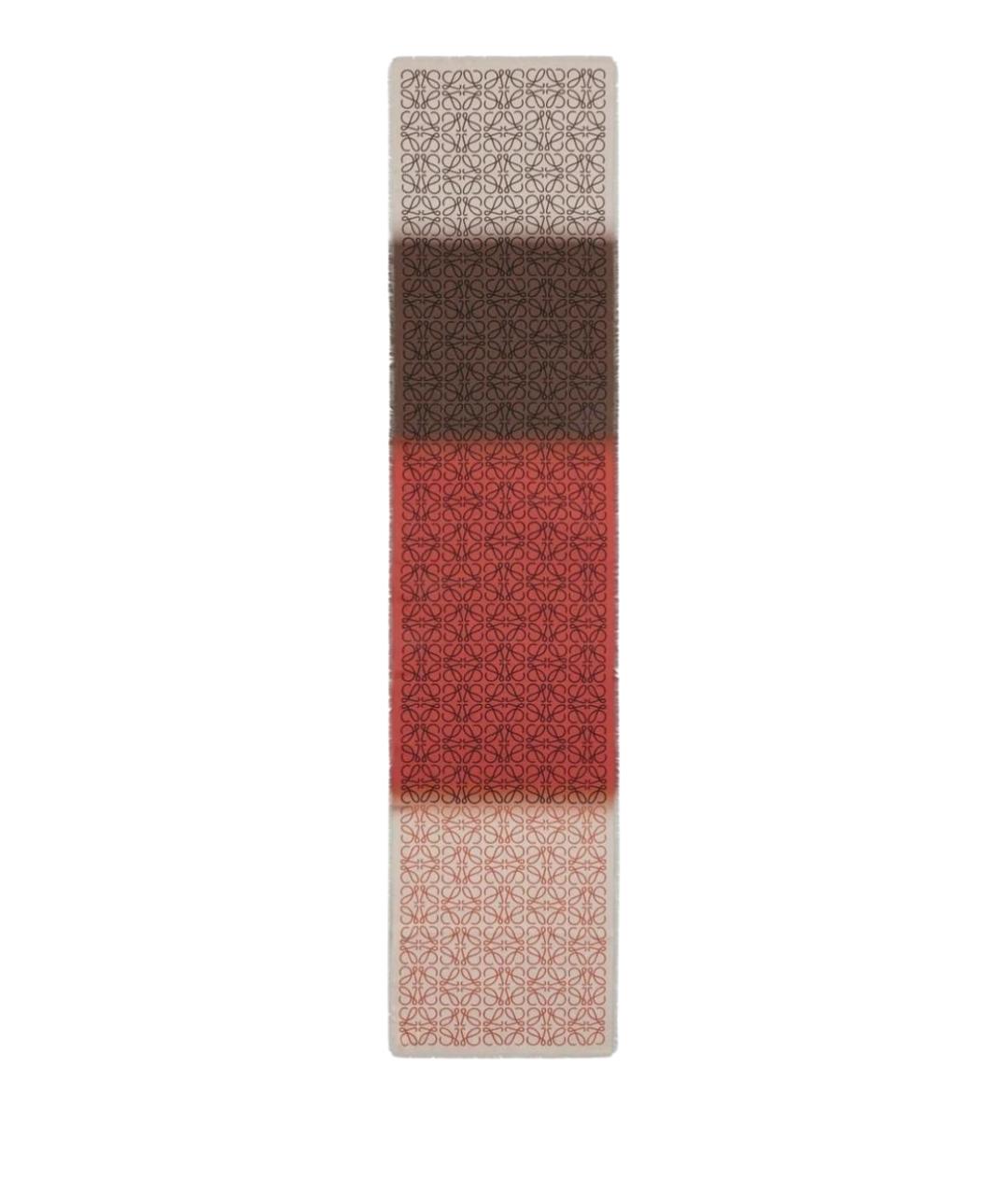 LOEWE Мульти шерстяной шарф, фото 1