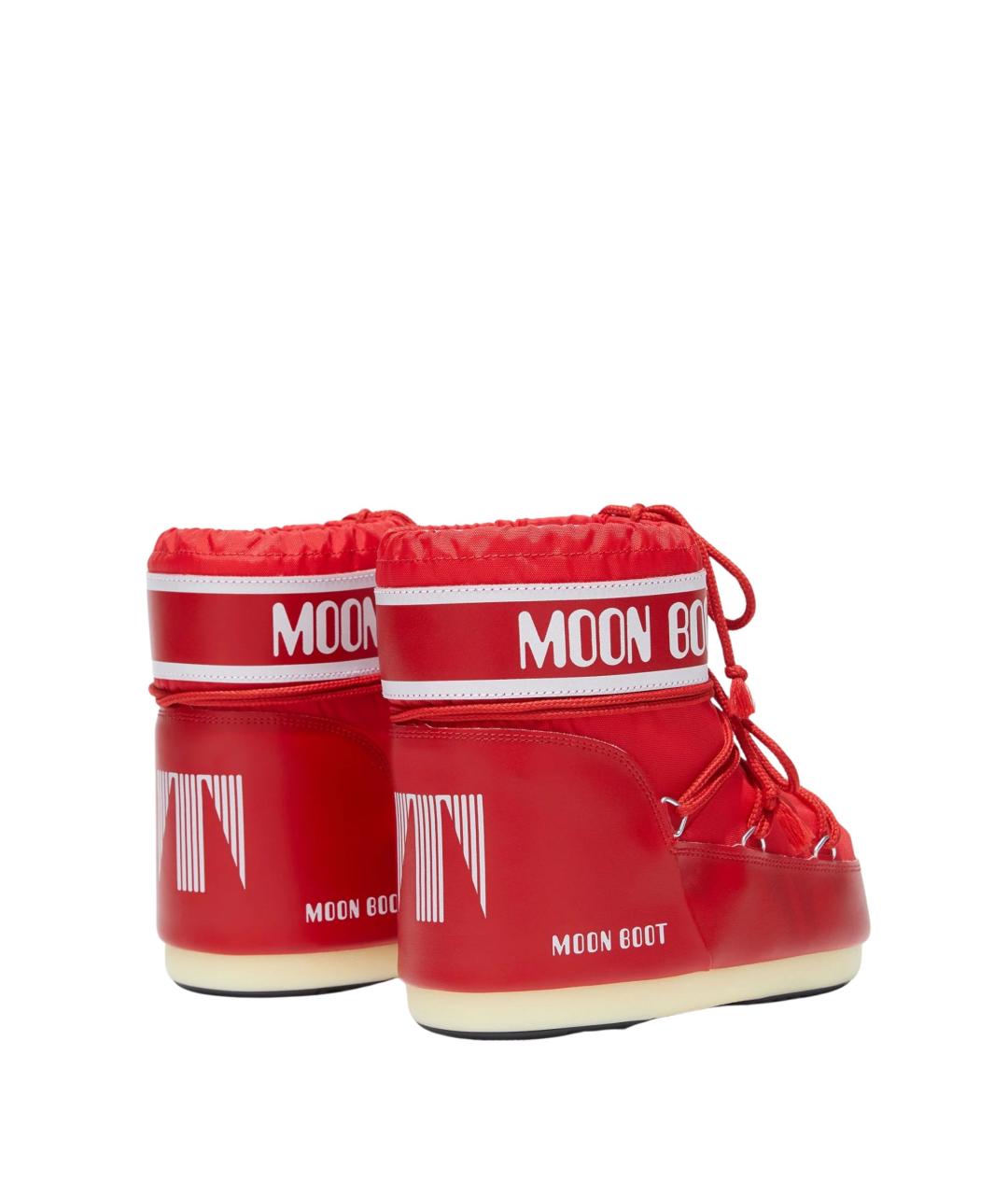 MOON BOOT Красные синтетические ботинки, фото 2