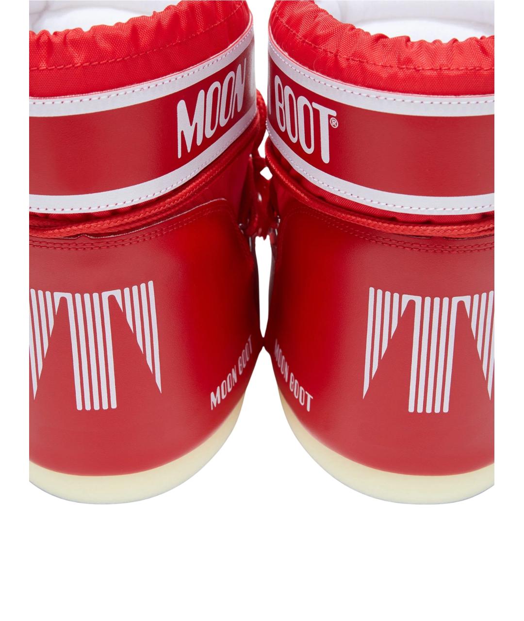 MOON BOOT Красные синтетические ботинки, фото 3