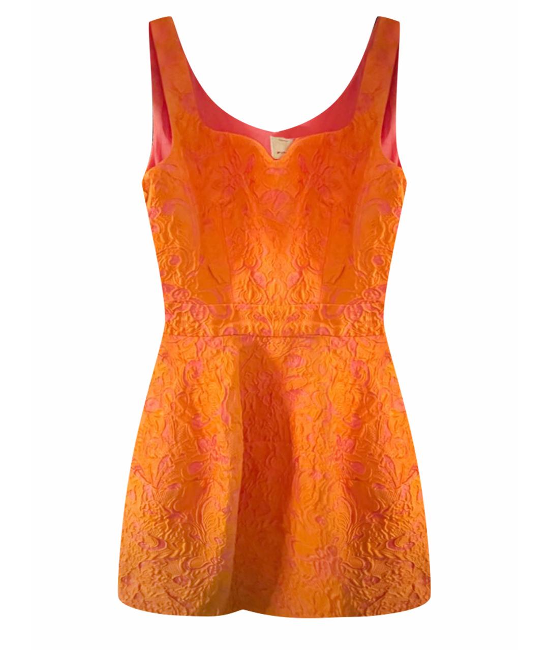 PINKO Оранжевое коктейльное платье, фото 1