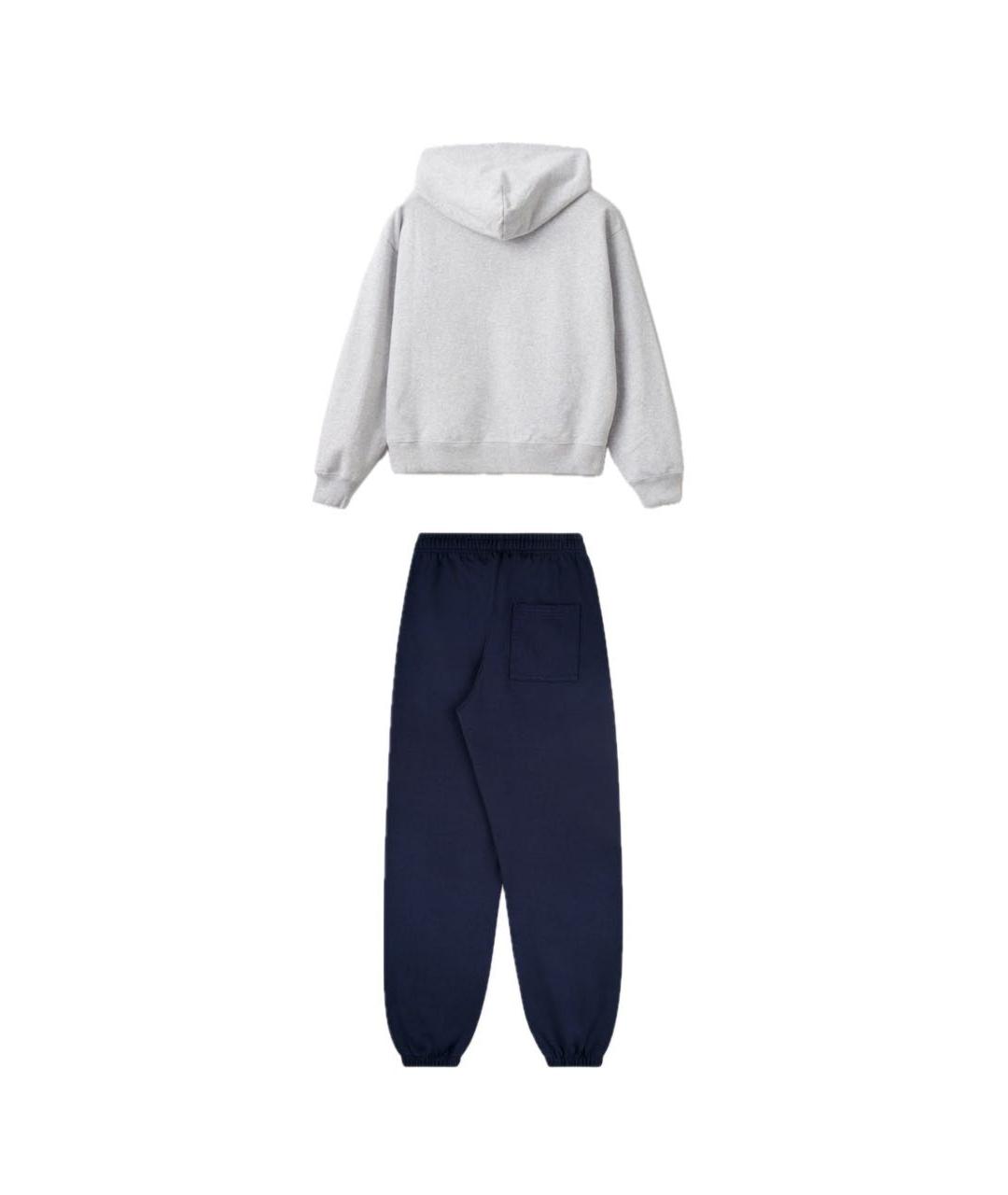 SPORTY AND RICH Серый хлопковый спортивные костюмы, фото 2