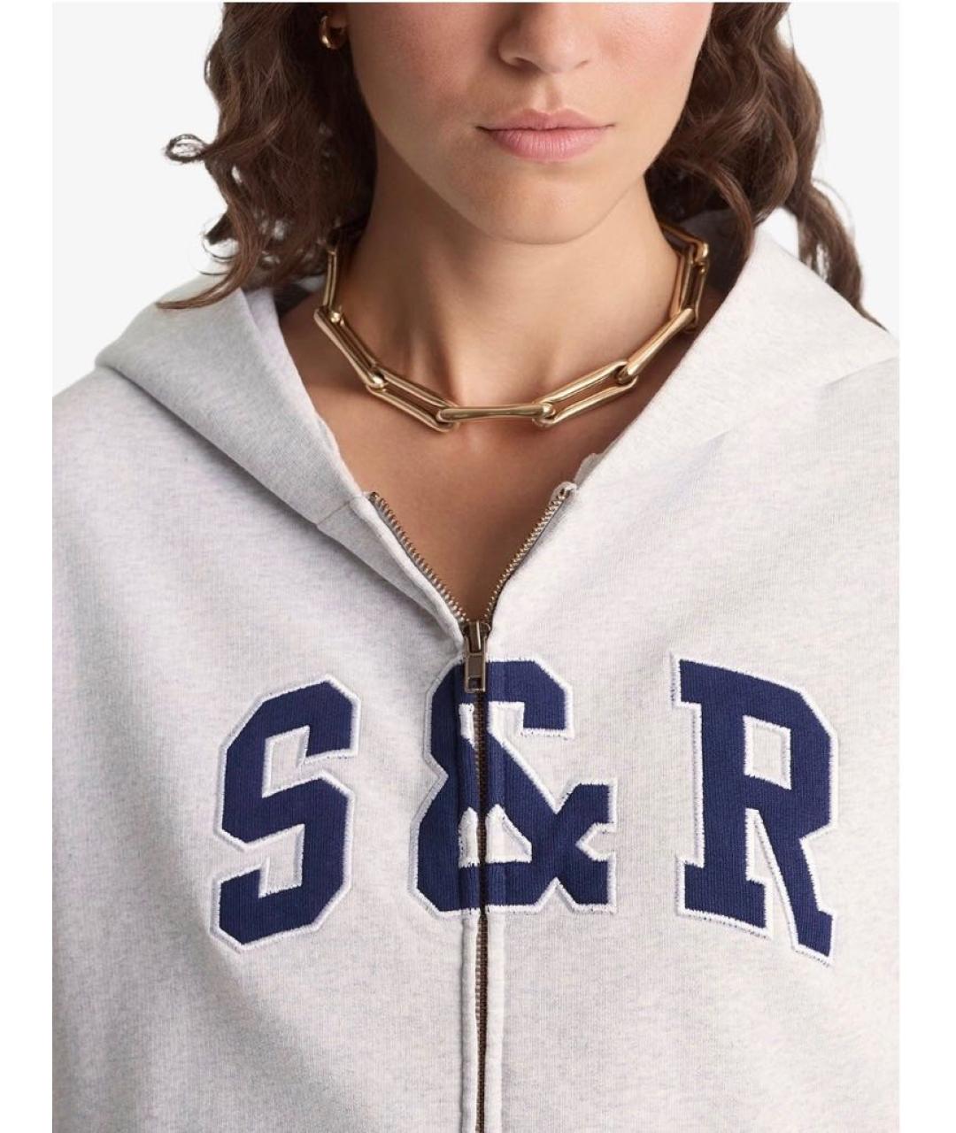 SPORTY AND RICH Серый хлопковый спортивные костюмы, фото 4