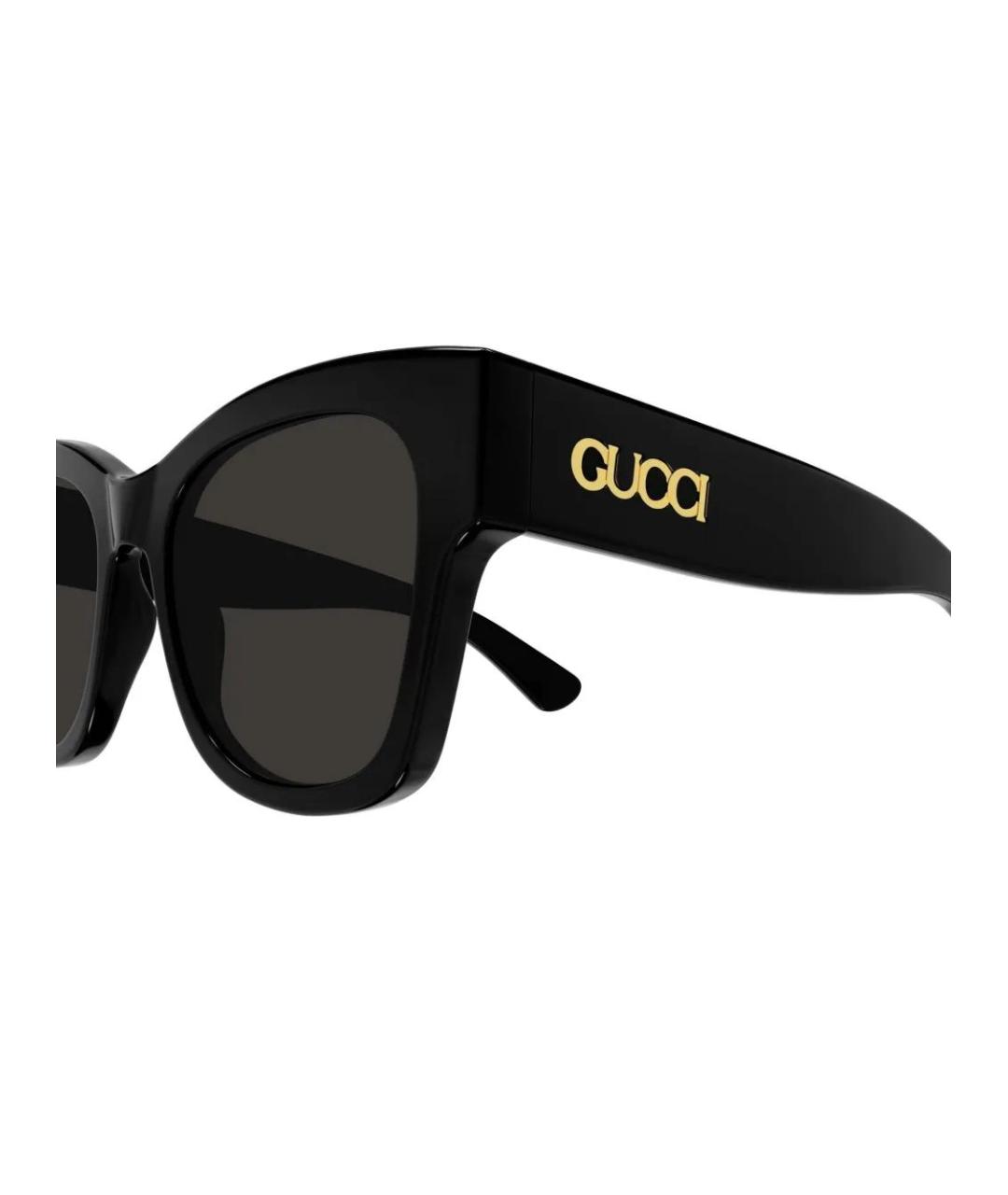 GUCCI Черные пластиковые солнцезащитные очки, фото 3