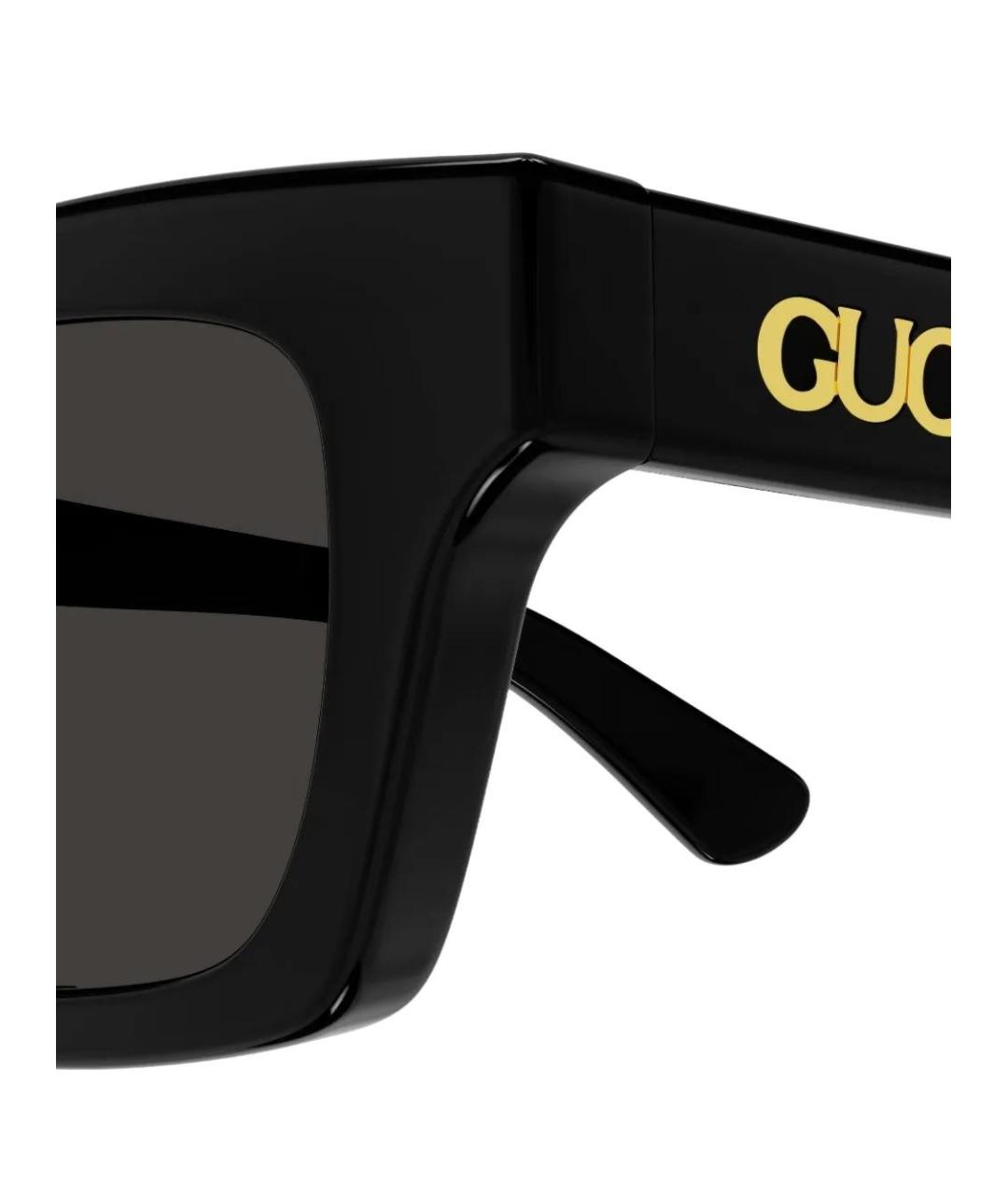 GUCCI Черные пластиковые солнцезащитные очки, фото 3