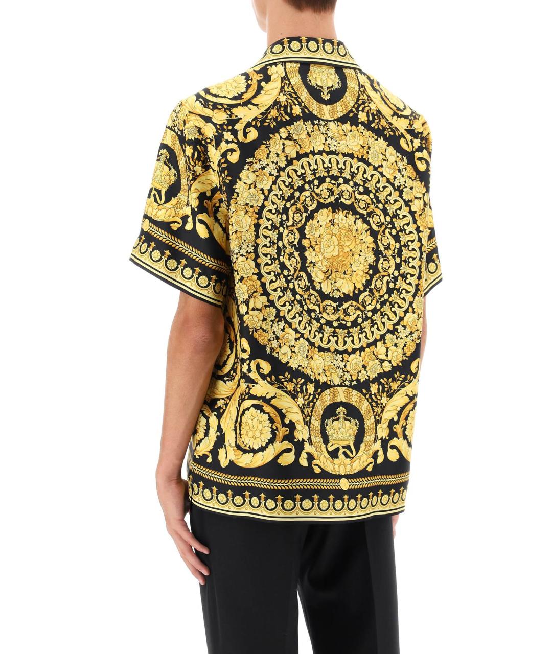 VERSACE Мульти шелковая кэжуал рубашка, фото 3