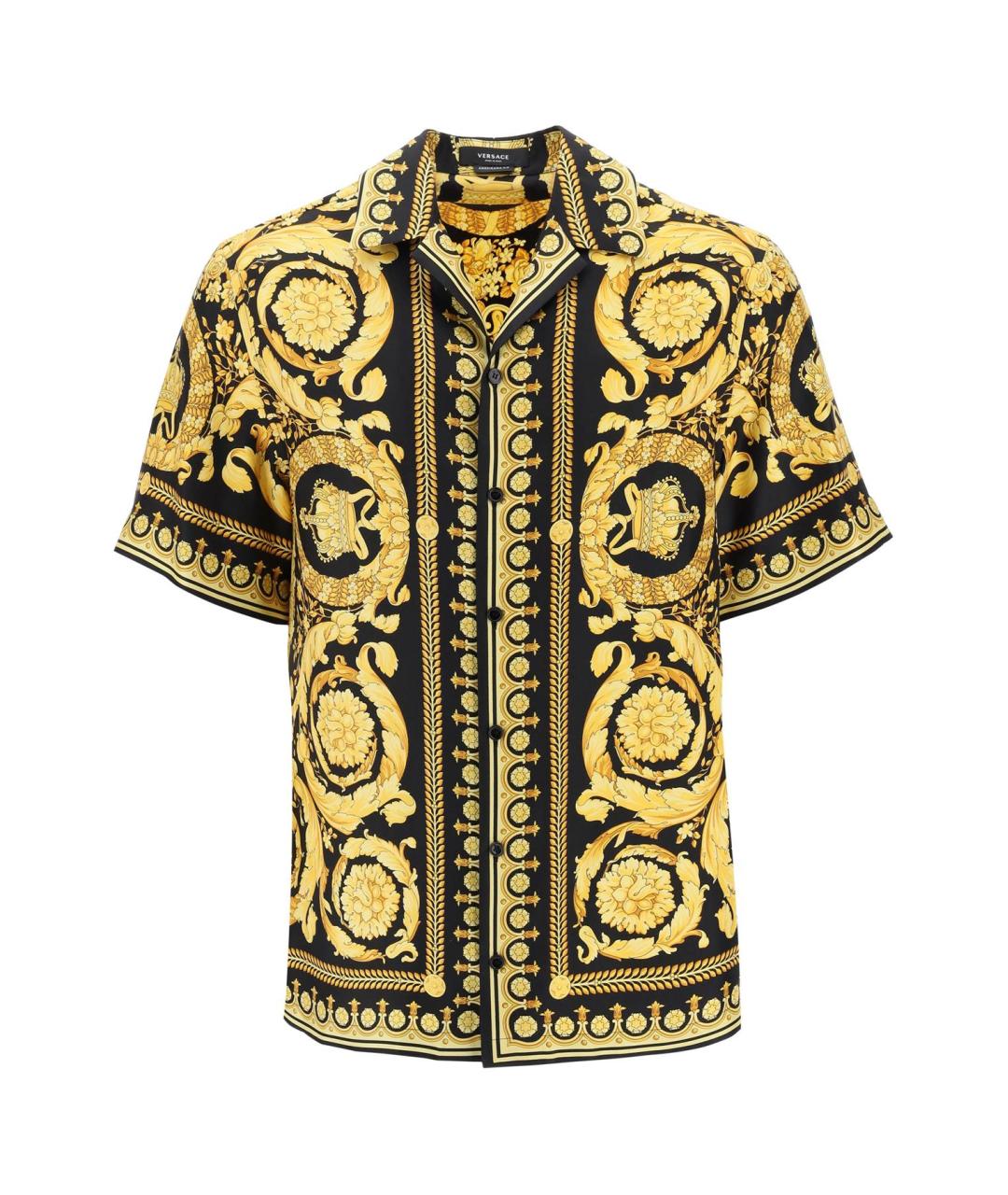 VERSACE Мульти шелковая кэжуал рубашка, фото 1