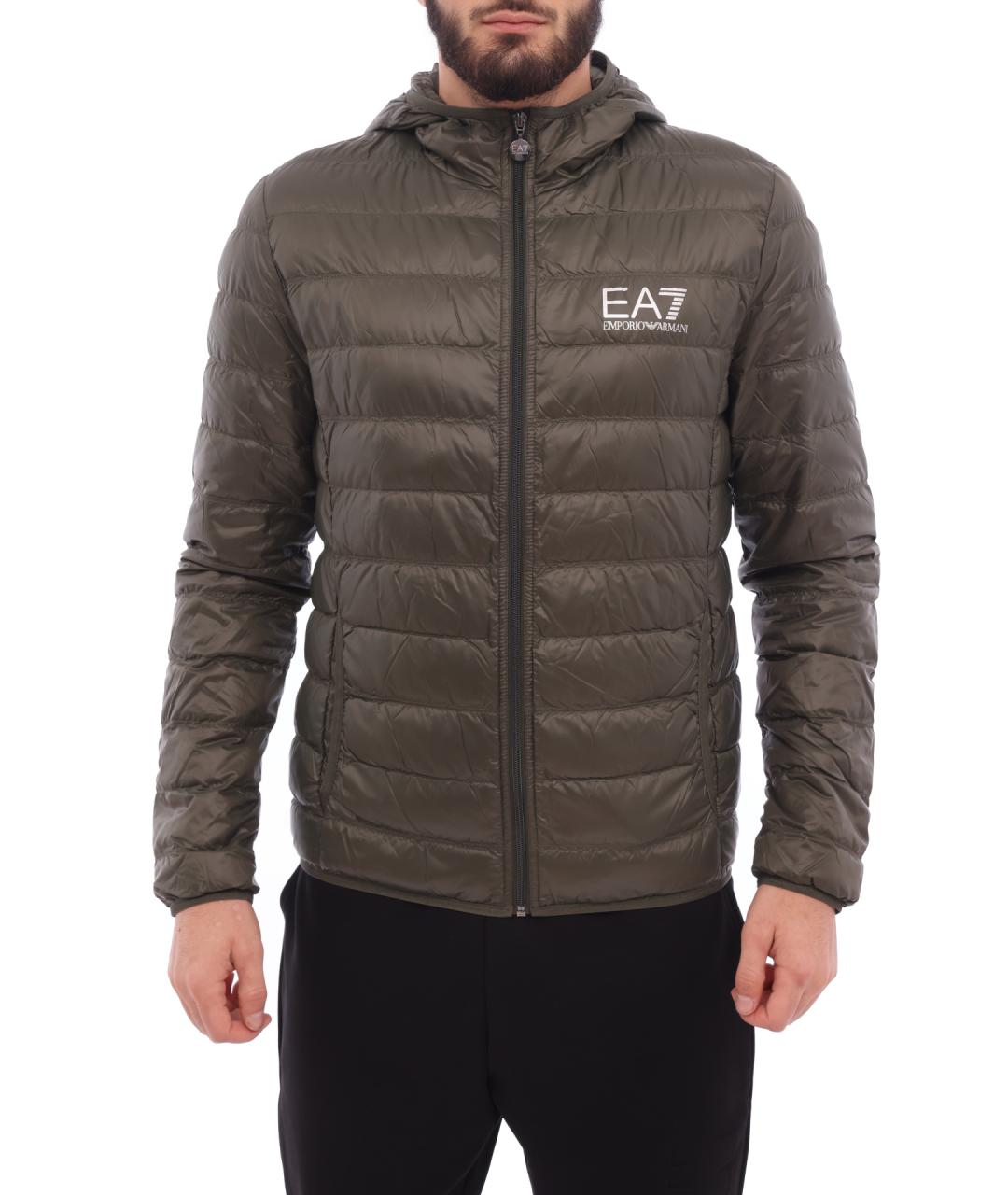 EA7 Коричневая куртка, фото 7