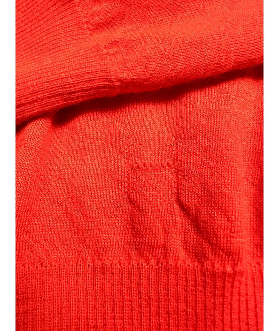 HERMES Оранжевый кашемировый кардиган, фото 4