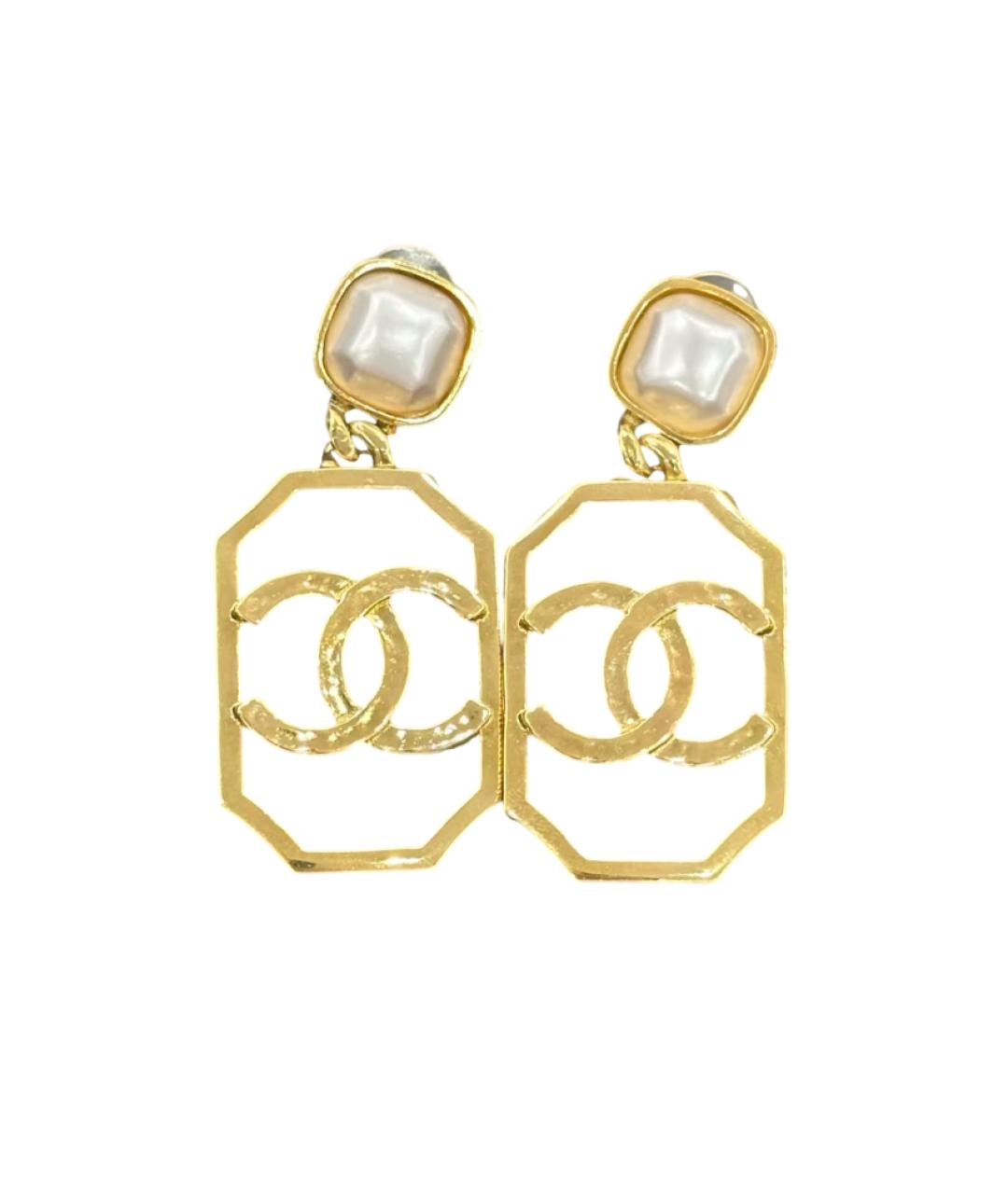 CHANEL Золотые серьги, фото 1