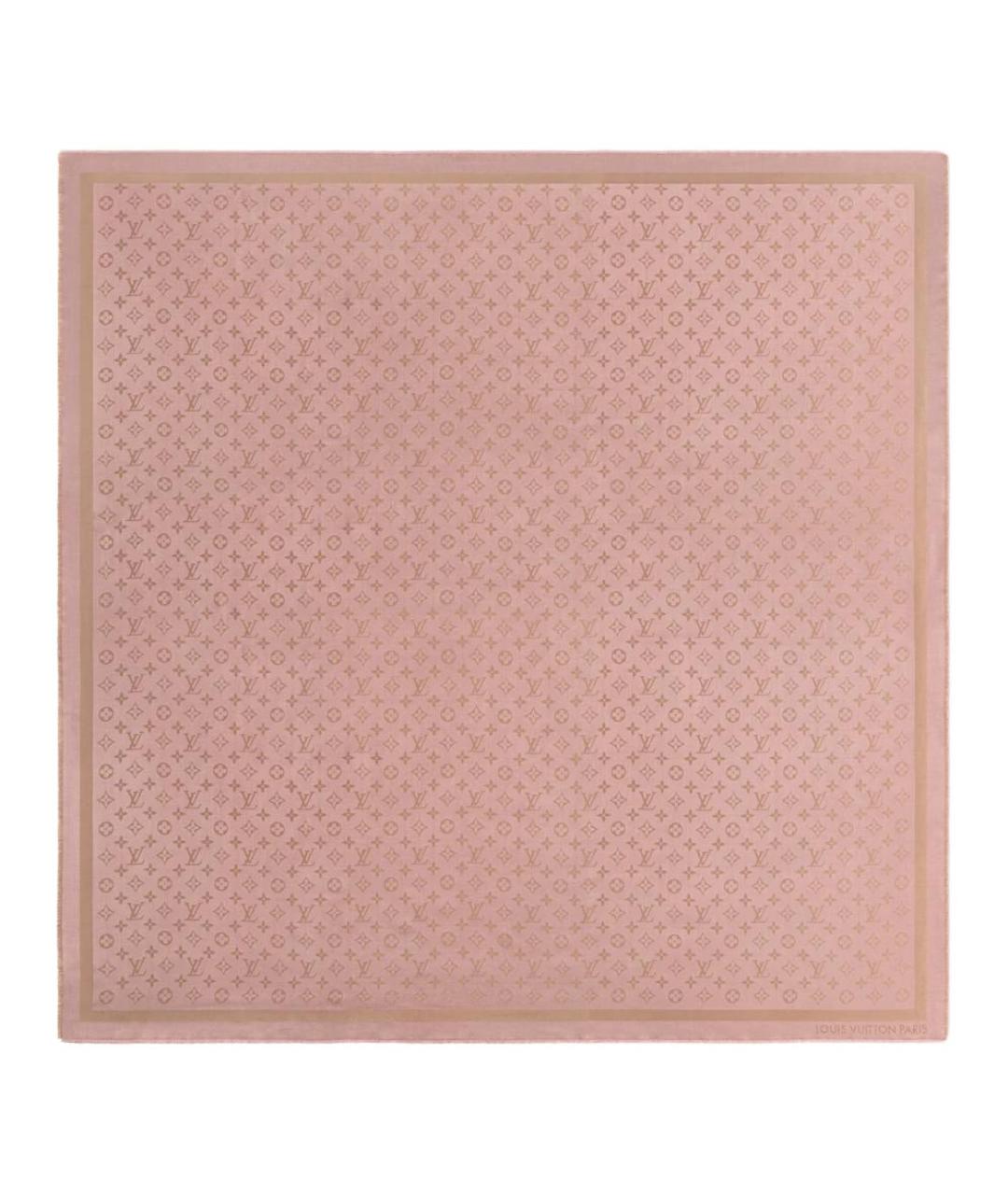 LOUIS VUITTON Розовый платок, фото 1